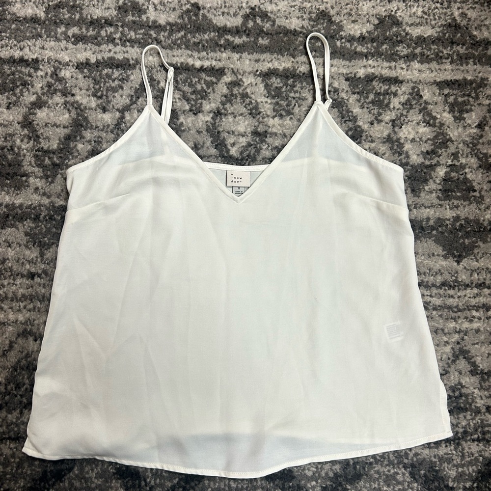 a new day White Camisole Top
